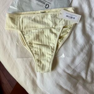 Montce Swim buttercream tamarindo binded bikini bottom size Small